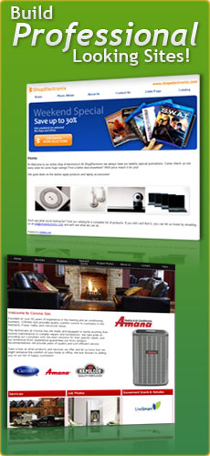 Build professional looking sites
